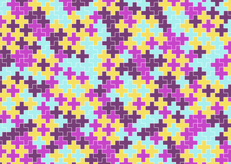 幾何学的なタイル模様 背景