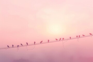 birds on the wires