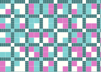 幾何学的なタイル模様 背景