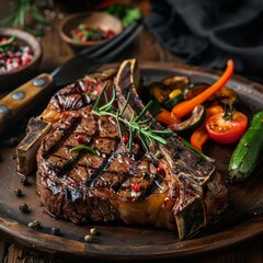 lamb chops with vegetables