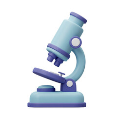 microscope isolated on white background