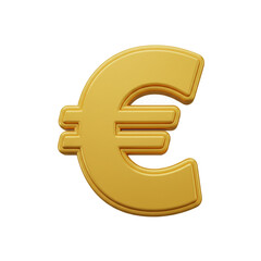 Obraz premium A golden euro symbol, meticulously rendered with detailed textures and soft lighting, representing financial transactions and economic concepts in a visually compelling manner.