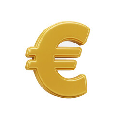 Obraz premium A golden, three-dimensional Euro symbol is rendered against a stark black backdrop, showcasing the currency's representation in a visually appealing, isolated manner.