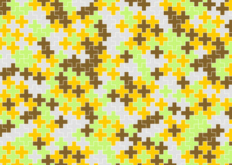 幾何学的なタイル模様 背景