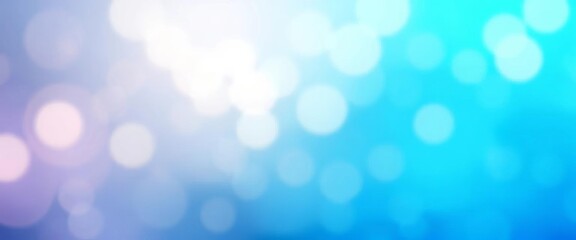 Fototapeta premium Abstract blue and white gradient background with soft bokeh lights, texture, wallpaper