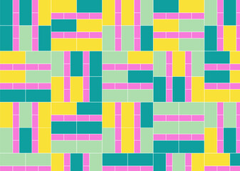 幾何学的なタイル模様 背景