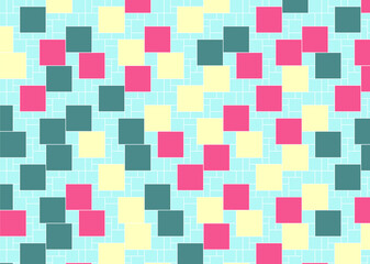 幾何学的なタイル模様 背景