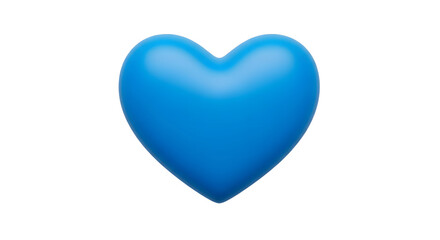 Obraz premium Blue Heart Illustration Isolated on Background