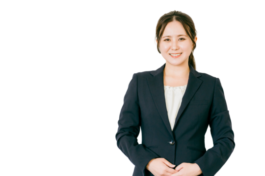 スーツ姿のビジネスウーマン（プランナー・弁護士・コンサルタント）
