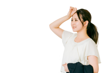 女性の夏の汗トラブル・紫外線対策・あせも・エチケット・肌トラブル
