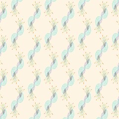 Blooming Vase Pattern seamless floral pattern