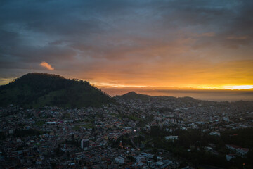 Atardecer en el cerro de la Teresona en Toluca