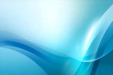 Abstract Blue Gradient Background with Smooth Flowing Shapes