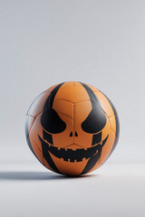 Halloween pumpkin design soccer ball
