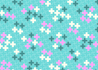 幾何学的なタイル模様 背景