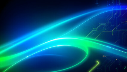 Abstract Gradient Cyber Glow