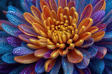 Close-up of vibrant flower petals