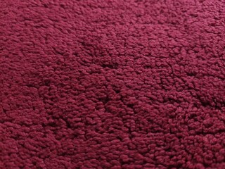 close up of the textured surface of the red carpet