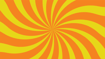 yellow and orange color abstract background dynamic swirl sunburst lines