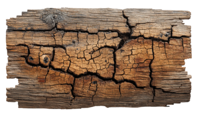 Aged weathered wooden plank