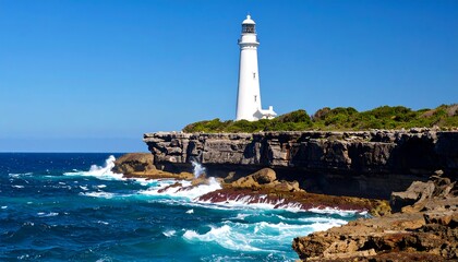 Lighthouse on a rocky coast (1)