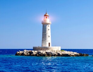 Lighthouse on a small island (1)