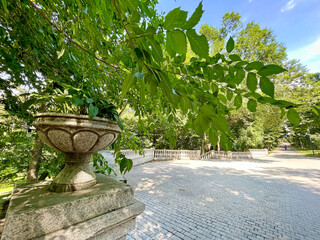 Pokrovsky Park in Vladivostok in summer. Russia