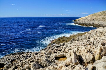マルタ島ブルーグロットの風景