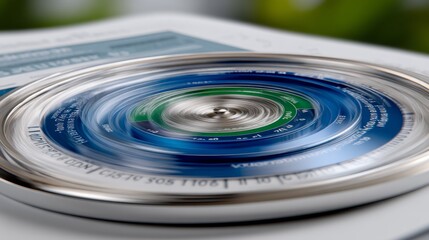 Demographic Segmentation Pie Chart Analysis for Community Report - Close-Up Shot with Motion Blur and Flat Lay Perspective