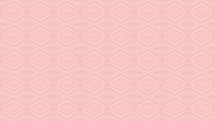 Delicate Pastel Pink Geometric Repeating Design