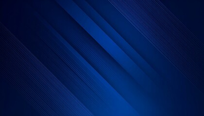 Deep Navy Blue Tech Gradient Background with Faint Grid Structure and Diagonal Lines
