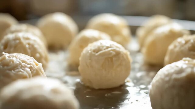 Delicious handmade custard pastries ready to be served and enjoyed by everybody