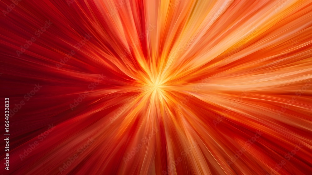 Poster the image displays an abstract burst of color with a central bright point radiating outwards in shad