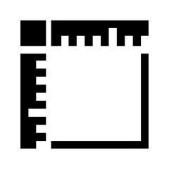 Measuring dimensions icon