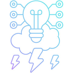 Gradient Brainstorm Icon