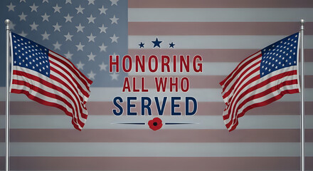Remembering and honoring veterans with American flags and patriotic imagery, perfect for Memorial Day or Veterans Day tribute visuals