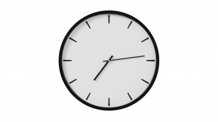 3D 24-Hour Minimalist Clock Animation | Alpha Loop