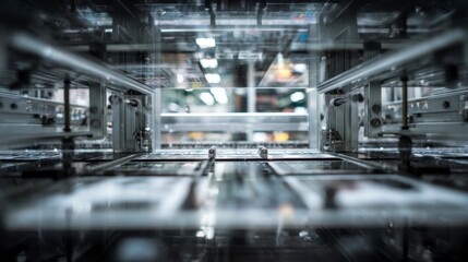 Fototapeta premium Industrial Printing Press Interior View