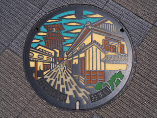 マンホールの蓋　川越市