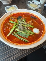 korean noodle soup spicy