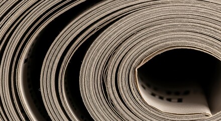 Rolled up photographic film