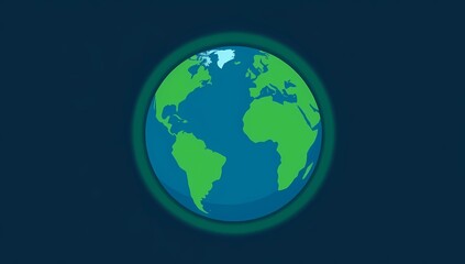 Fototapeta premium Save the Ozone Layer Illustration. Illustration showing Earth surrounded by a glowing protective ozone layer to represent environmental safety.