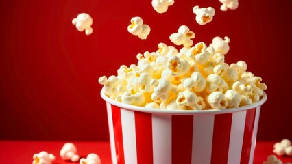 The scene of popcorn overflowing