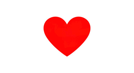 Fototapeta premium Heart Icon for Love and Care on Social Media