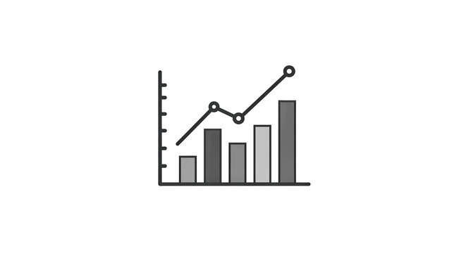 Minimalist Bar Graph Analytics Icon