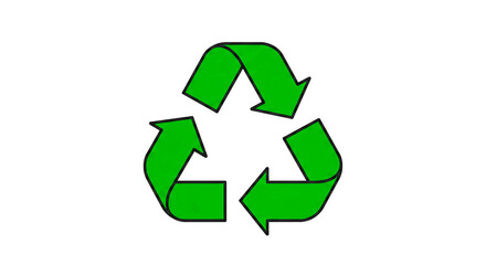 Obraz premium Ícone de reciclagem para sustentabilidade e conservação ambiental