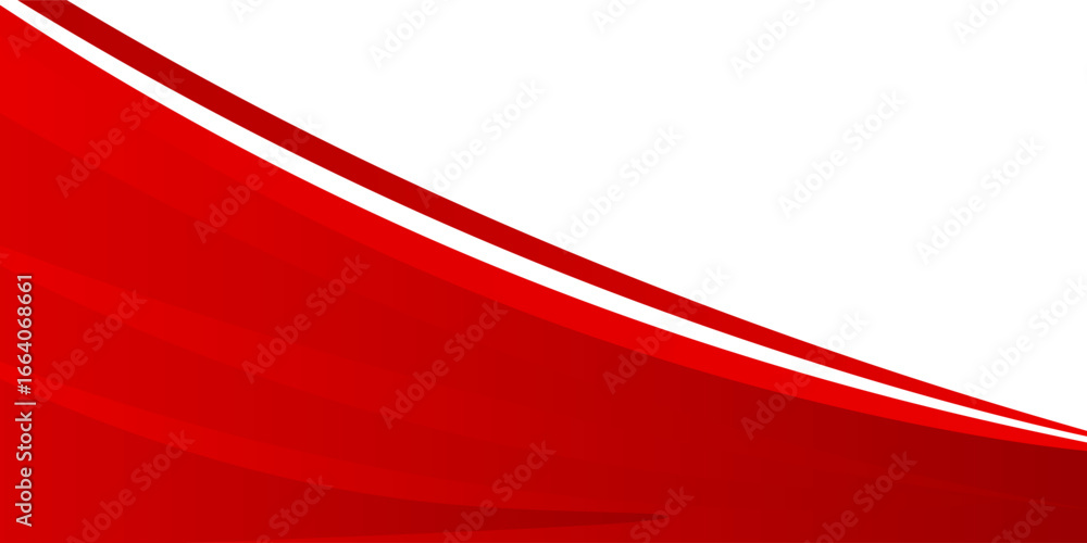 Poster abstract red banner background. graphic design banner pattern background template. dynamic curve sha