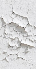Cracked white paint on a wall (2)