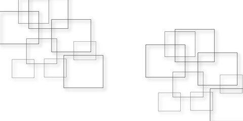 Abstract white rectangle shape geometric line background. Light Silver, Gray vector pattern in square style. Abstract technology of squares concept. vector illustration background	