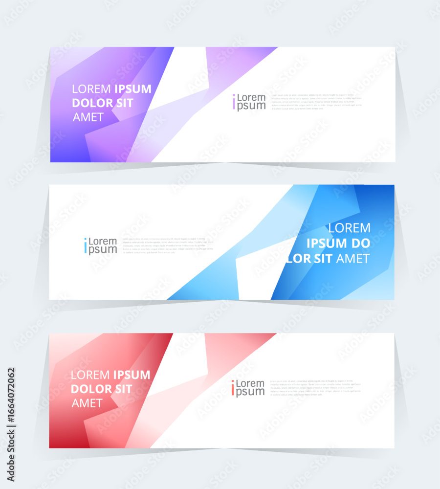 Canvas Prints geometric banner design with vector presentation template.